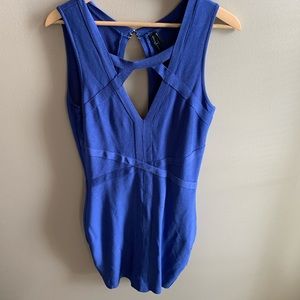 Guess by Marciano Royal blue bandage/bodycon dress size medium